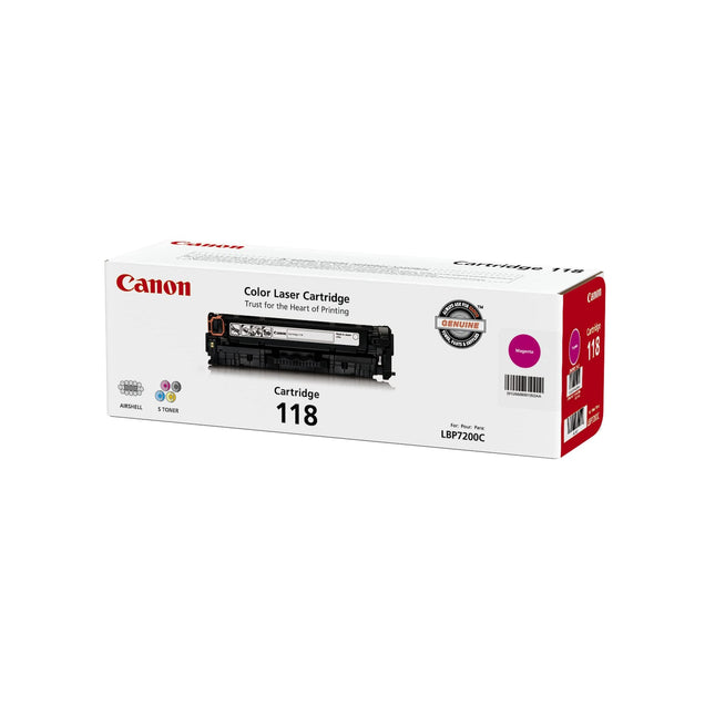 Genuine Canon 118 High-Yield Magenta Toner Cartridge, 2660BOO1AA