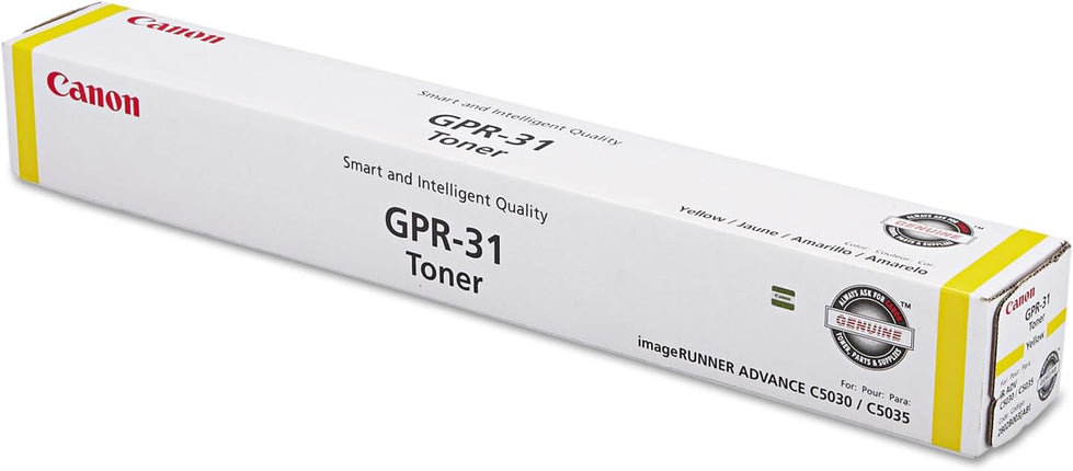 Original Canon GPR-31 Standard Yield Yellow Toner Cartridge, 2802B003AA