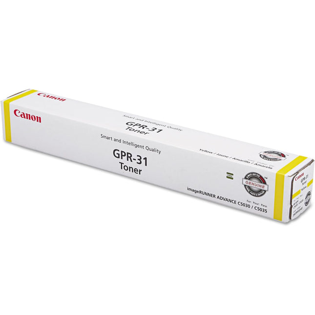 Original Canon GPR-31 Standard Yield Yellow Toner Cartridge, 2802B003AA