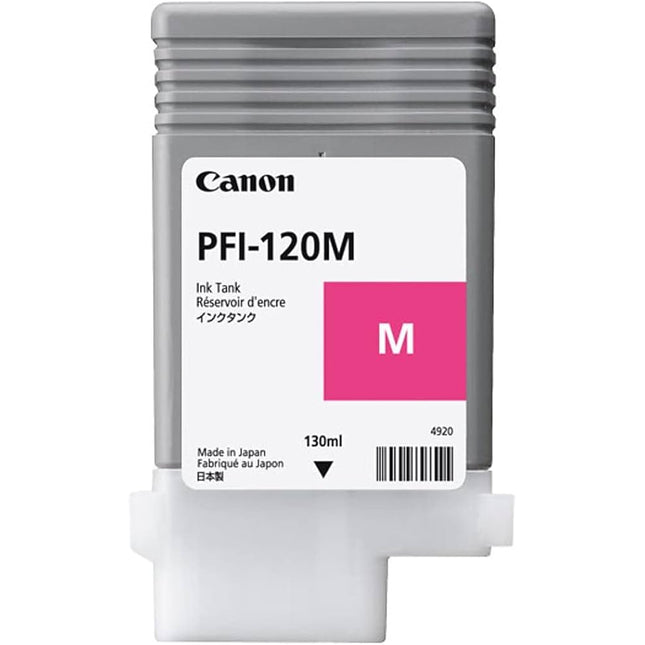 Original Canon PFI-120 Magenta High-Yield Ink Cartridge, 2887C001AA
