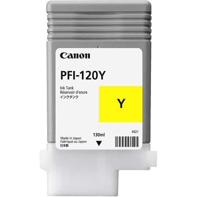Original Canon PFI-120 Yellow High-Yield Ink Cartridge, 2888C001AA