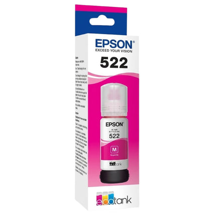 Original Epson T522 High-Yield Magenta Ink Bottle, T522320