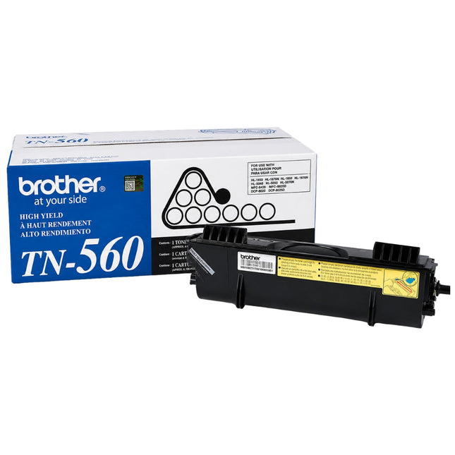 Genuine Brother (TN560) High-Yield Black Toner Cartridge, TN-560