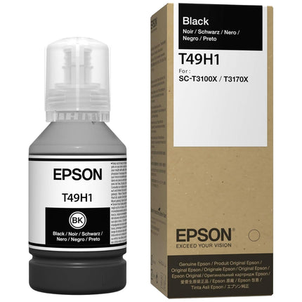 Original Epson T49H1 Standard Yield Black Ink Bottle, T49H100