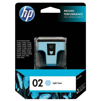 Genuine HP 02 (C8774WN) Light Cyan Ink Cartridge