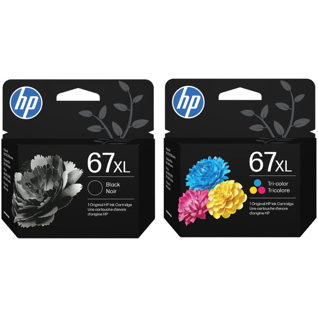 Original HP 67XL Black and Color Ink Cartridge-2 Pack