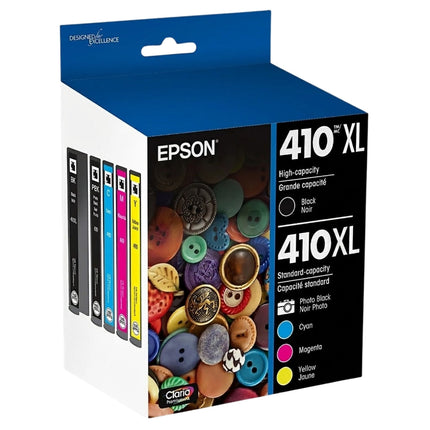Epson 410XL Black, Photo Black and Color Ink Cartridges