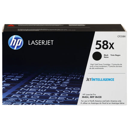 HP 58X High Yield Black LaserJet Toner Cartridge, CF258X
