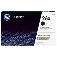 HP 26X High Yield Black Toner Cartridge, CF226X