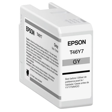 Original Epson T46Y7 Standard Yield Gray Ink Cartridge