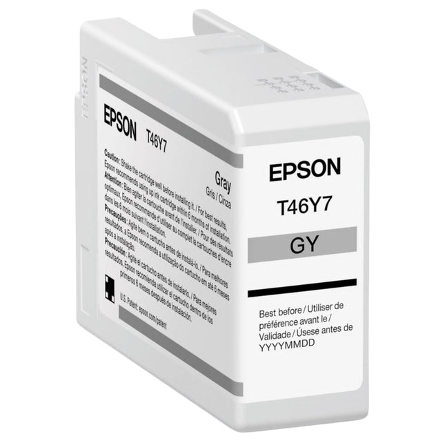 Original Epson T46Y7 Standard Yield Gray Ink Cartridge