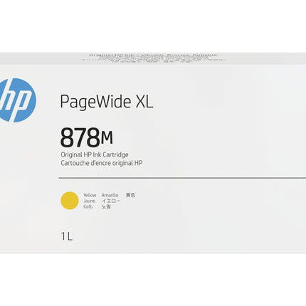 HP 878M 1-liter Yellow PageWide XL Ink Cartridge (312Z7A)