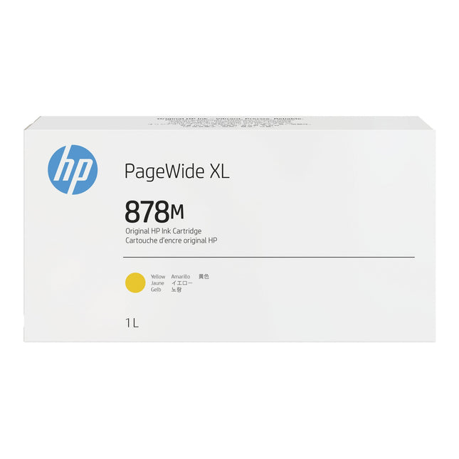 HP 878M 1-liter Yellow PageWide XL Ink Cartridge (312Z7A)