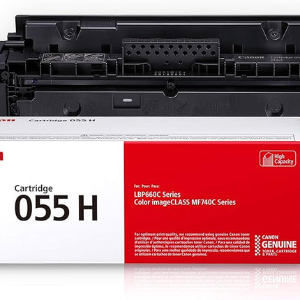 Original Canon 055H High-Yield Black Laser Toner Cartridge, 3020C001