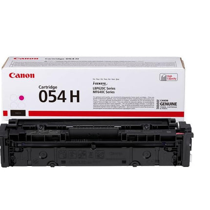 Canon 054H High-Yield Magenta LaserJet Toner Cartridge, 3026C001