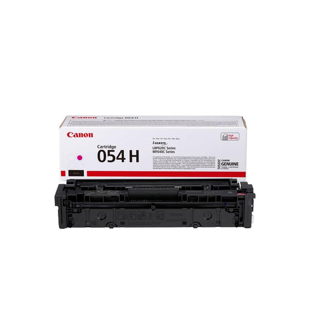 Canon 054H High-Yield Magenta LaserJet Toner Cartridge, 3026C001