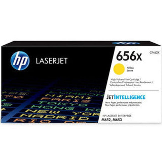 Original HP 656X High Yield Yellow Toner Cartridge, CF462X