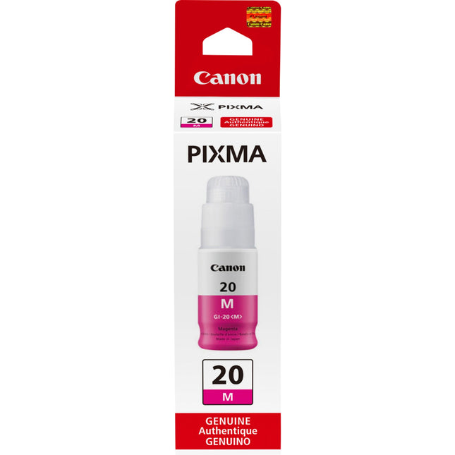 Canon GI-20 High-Yield Magenta Ink Bottle, 3395C001