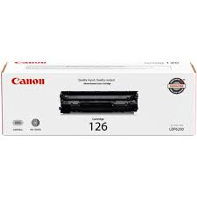 Original Canon 126 Standard Yield Black Toner Cartridge, 3483B001 