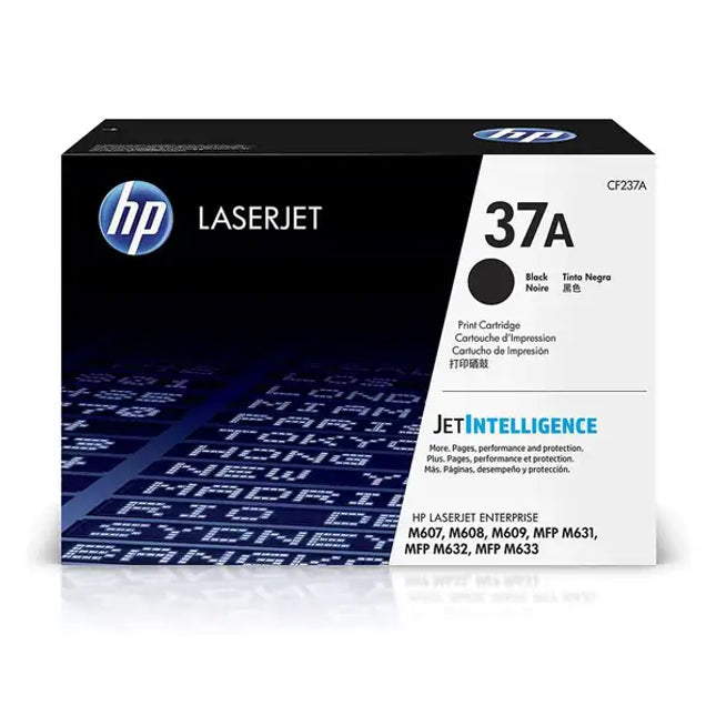 Genuine HP 37A Standard Yield Black Toner Cartridge, CF237A