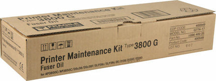 Original Ricoh Type 3800G Fuser Oil Bottle Printer Maintenance Kit, 400549