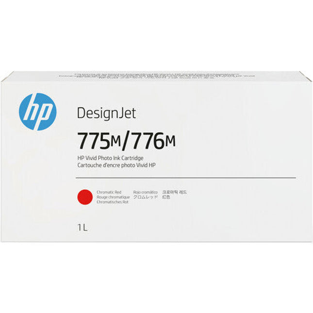 Genuine HP 775M/776M Chromatic Red DesignJet Ink Cartridge, 3WW84A