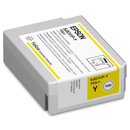 Original Epson T52L4 High Yield Yellow Ink Cartridge, SJIC41P-Y