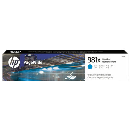 Original HP 981X High Yield Cyan Inkjet Cartridge, L0R09A