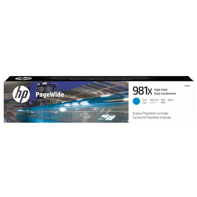 Original HP 981X High Yield Cyan Inkjet Cartridge, L0R09A