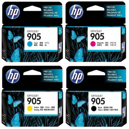 HP 905 Black and Color Ink Cartridge (Combo 4 Pack)
