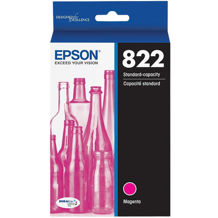 Epson T822 Standard Yield Magenta Single Ink Cartridge, T822320-S
