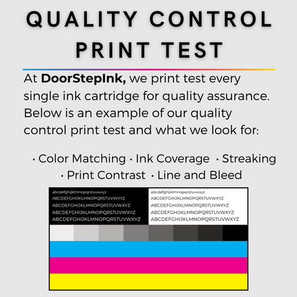 Quality control print test