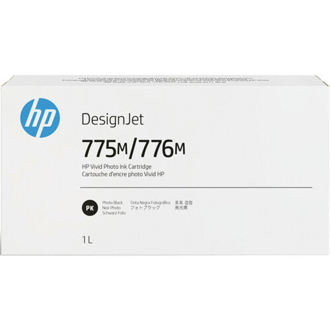 Genuine HP 775M/776M Photo Black DesignJet Ink Cartridge, 3WW80A