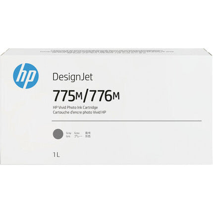 Genuine HP 775M/776M Gray DesignJet Ink Cartridge, 3WW88A