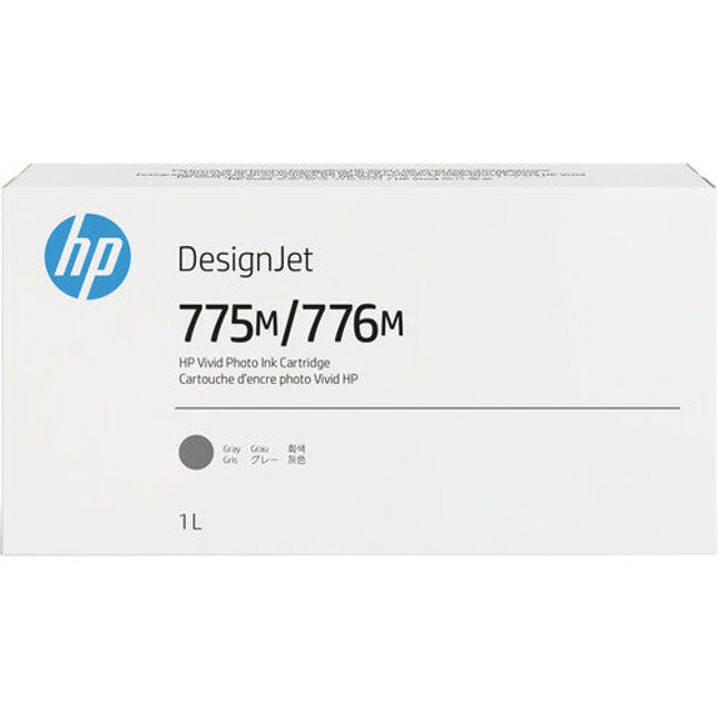 Genuine HP 775M/776M Gray DesignJet Ink Cartridge, 3WW88A
