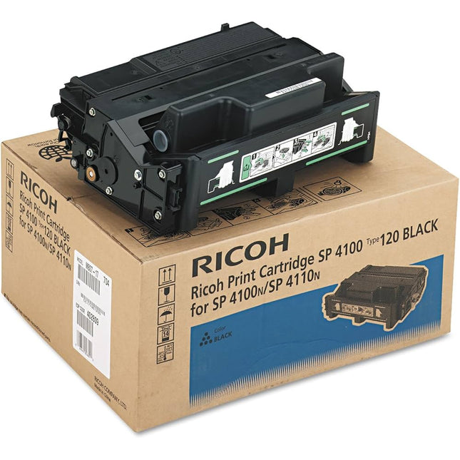 Origianl Ricoh SP 4100 TYPE 120 High Yield Black Toner Cartridge, 406997  