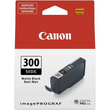 Original Canon PFI-300 Standard Yield Matte Black Ink Cartridge, 4192C002
