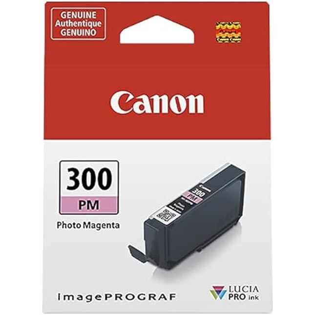 Original Canon PFI-300 Standard Yield Photo Magenta Ink Cartridge, 4195C002