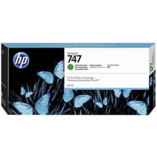 HP 747 300-ml Green DesignJet Ink Cartridge, P2V84A