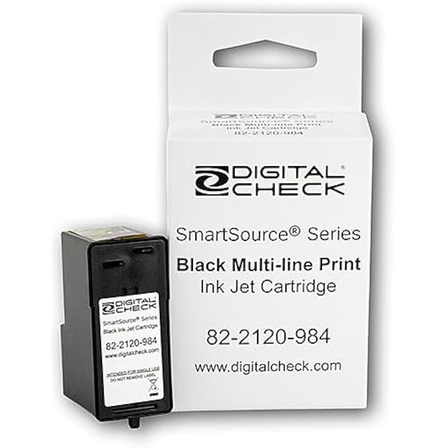 New Genuine Digital Check SmartSource Series Black Ink Cartridge 82-2120-984