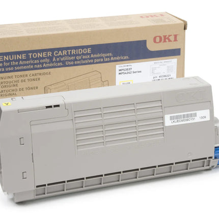 Original Okidata MPS3537 High Yield Yellow Toner Cartridge, 58400101 