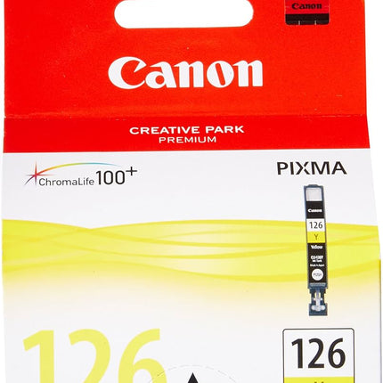 Original Canon 126 Standard Yield Yellow Ink Cartridge, 4564B001 