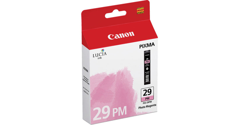Original Canon PGI-29 Standard Yield Photo Magenta Ink Cartridge, 4877B002 