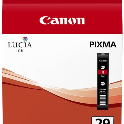 Original Canon PGI-29 Standard Yield Red Ink Cartridge, 4878B001