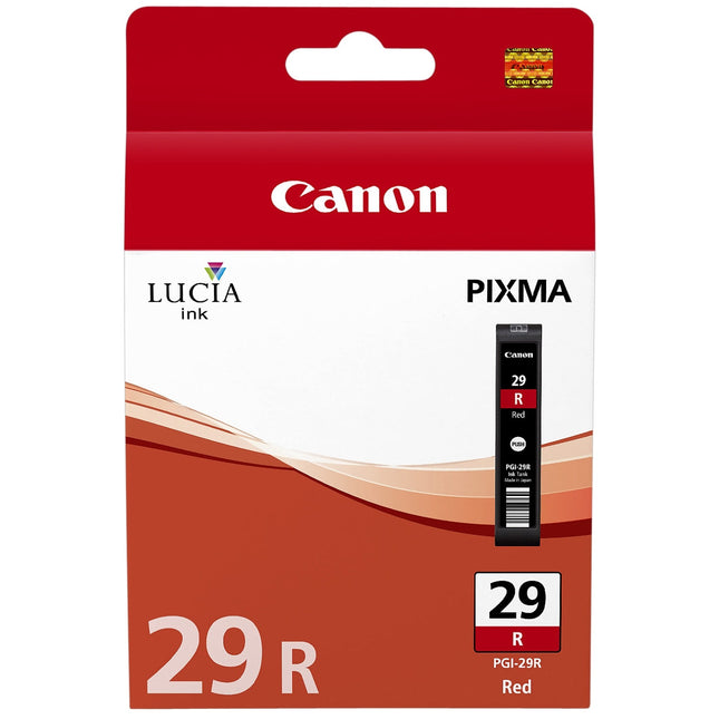 Original Canon PGI-29 Standard Yield Red Ink Cartridge, 4878B001