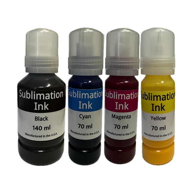 DoorStepInk Brand Replacement for Epson Sublimation Black and Tri-Color Ink Bottles Made in the USA