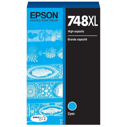 Epson 748XL High-Yield Cyan DURABrite Pro Ink Cartridge, T748XL220
