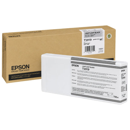 Genuine Epson T5919 Light Light Black UltraChrome K3 Ink Cartridge, T591900