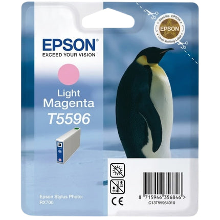 Original Epson T5596 Standard Yield Light Magenta Ink Cartridge, C13T55964010