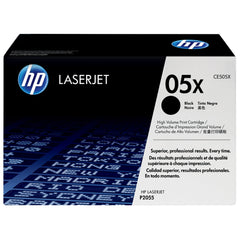 HP 05X High Yield Black LaserJet Toner Cartridge, CE505X